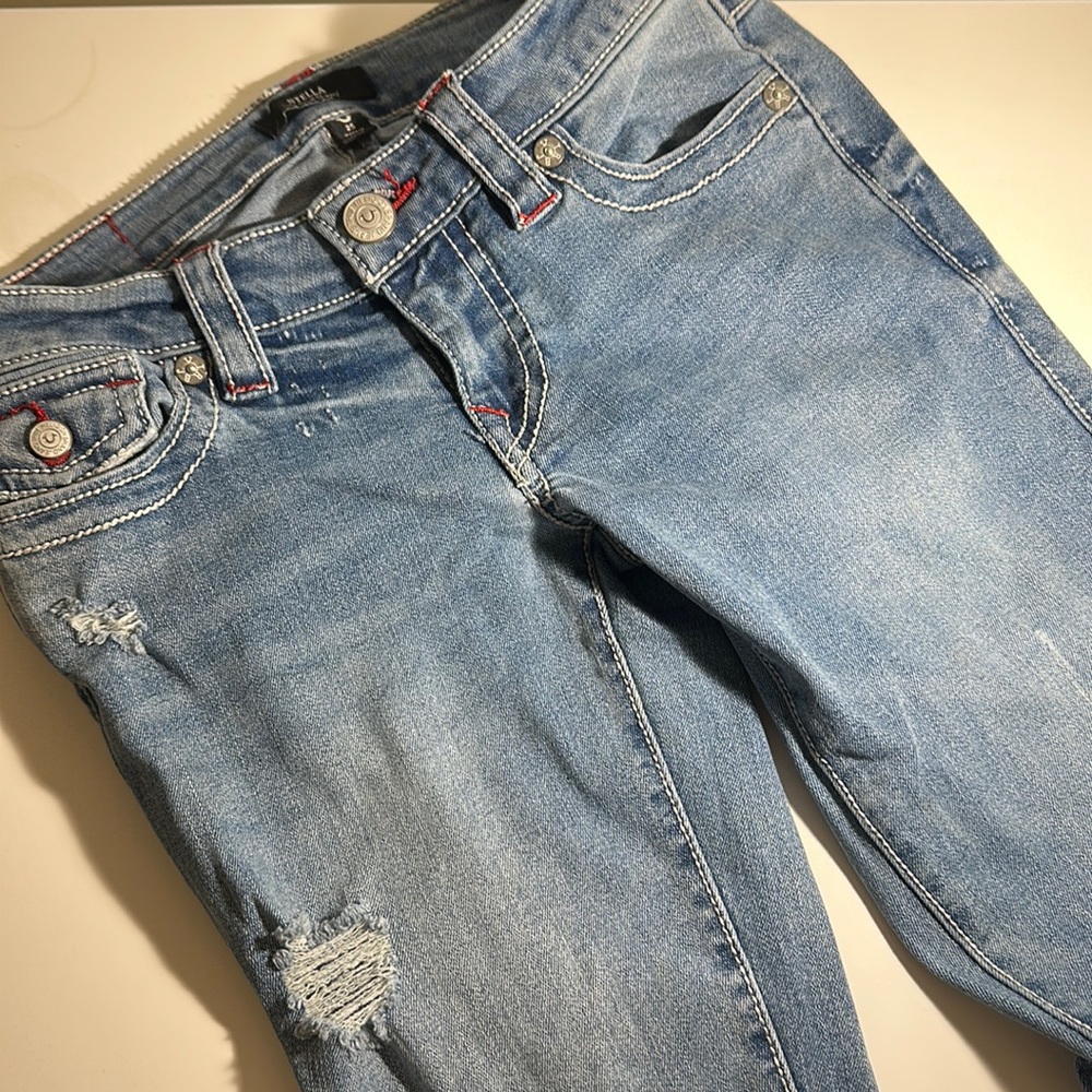 True Religion Size 25 Stella Blue Low Rise Jeans